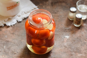 Помидоры черри в томатном соке на зиму Помидоры черри в томатном соке на зиму