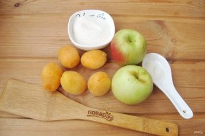 Компот из абрикосов и яблок на зиму Компот из абрикосов и яблок на зиму