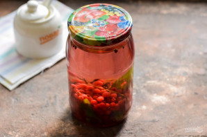 Компот из красной смородины с мятой на зиму