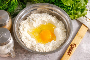 Лепешки с брынзой и зеленью