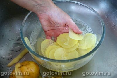 Розочки из картофеля с беконом