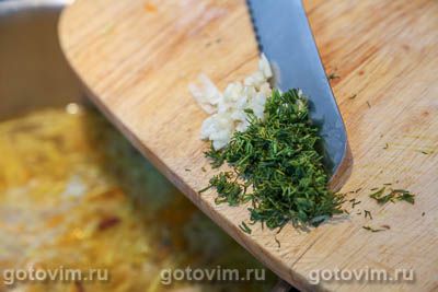 Куриный суп с кабачками и фасолью 