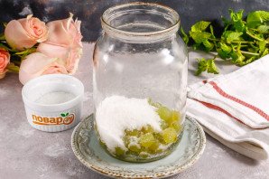 Компот из белого винограда на зиму