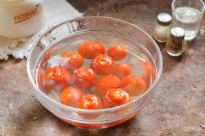 Помидоры черри в томатном соке на зиму Помидоры черри в томатном соке на зиму