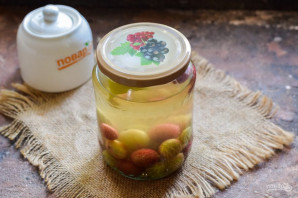 Компот из крыжовника с лимоном на зиму