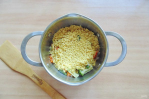 Пшенная каша с брокколи