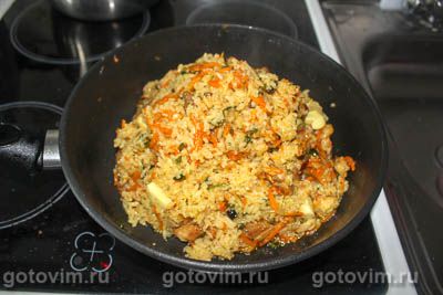 Плов со свининой на сковороде