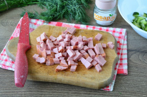 Окрошка с маринованными огурцами