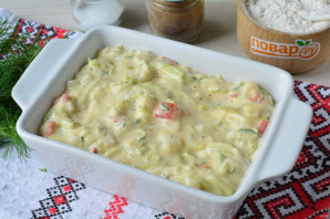 Овощной пирог из кабачков
