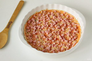 Пицца на слоеном тесте Пицца на слоеном тесте