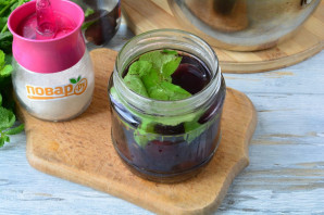 Компот из сливы и мяты на зиму