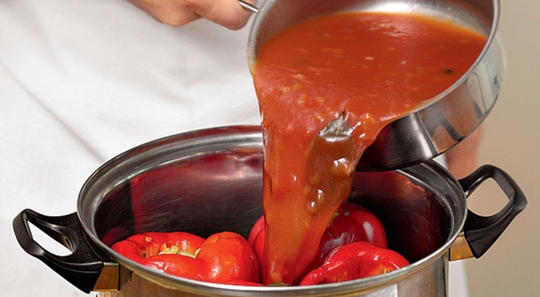 Перец, фаршированный баклажанами, пошаговый рецепт с фото Перец, фаршированный баклажанами, пошаговый рецепт с фото