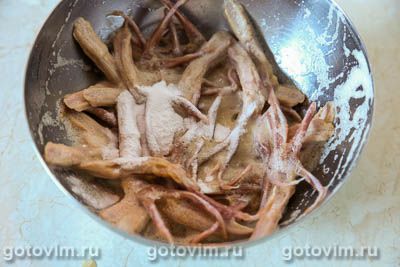 Утиные язычки с чесноком по-китайски