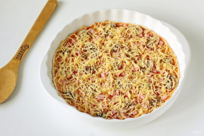 Пицца на слоеном тесте Пицца на слоеном тесте