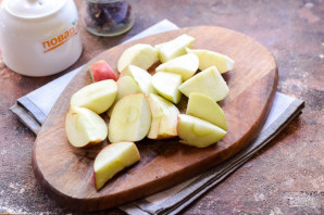 Компот из яблок и каркаде на зиму