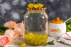 Компот из белого винограда на зиму Компот из белого винограда на зиму