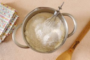 Заливной пирог с нектаринами