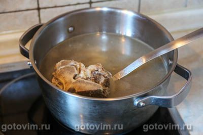 Щи с кабачками и фасолью