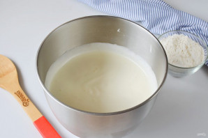 Бисквит с грушами