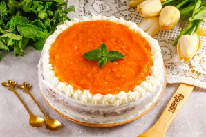 Торт с абрикосовым джемом