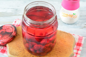 Компот из вишни без сахара на зиму