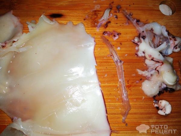 Рецепт: Кальмар жареный в сметане - Нежнейший и вкусный: в сметанно- соевом соусе