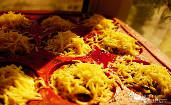 Рецепт: Корзиночки из куриного "теста" - с грибной начинкой