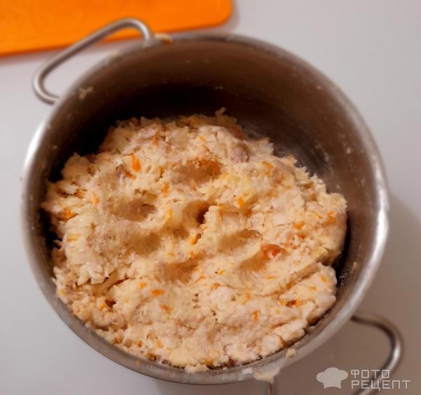 Рецепт: Котлеты из индейки - Детские котлетки из индейки, нежные, с сыром и картофелем.