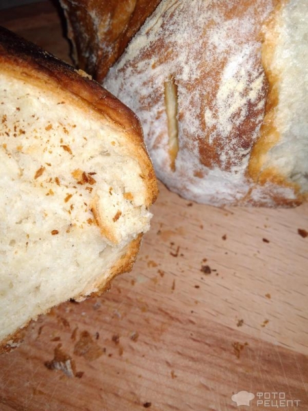 Рецепт: Круглый пшеничный хлеб - В духовке: бюджетный по цене, но вкусный и красивый