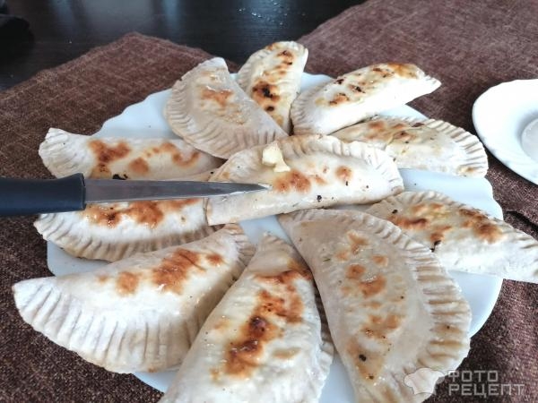 Рецепт: Кутабы - с тыквой и грецким орехом