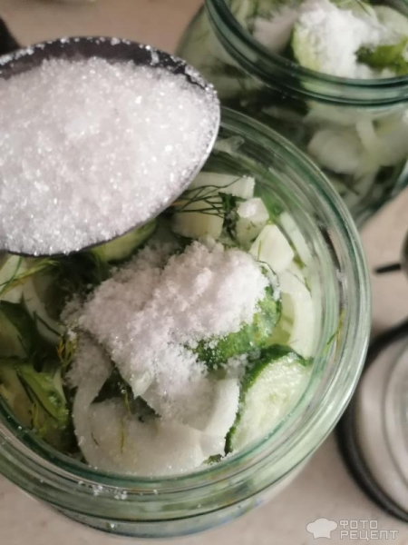 Рецепт: Салат из огурцов на зиму - как найденный, вкусно и просто