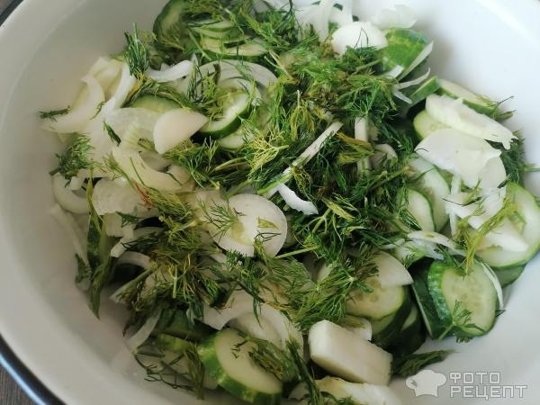 Рецепт: Салат из огурцов на зиму - как найденный, вкусно и просто