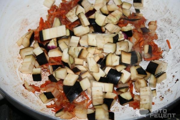 Рецепт: Суп из свежей капусты - с баклажанами