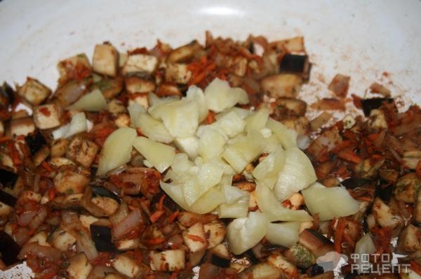 Рецепт: Суп из свежей капусты - с баклажанами