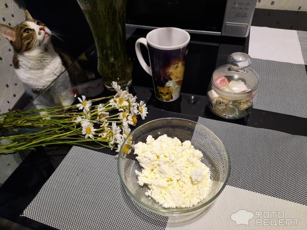 Рецепт: Ватрушки из творожного теста с клубникой - В духовке.