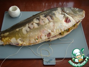 Рождественский пражский карп с киноа