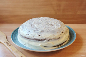 Шоколадный торт с кремом "Пломбир"