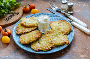 Оладьи из кабачков с беконом