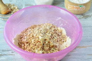 Крамбл с малиной