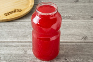 Морс из клюквы на зиму