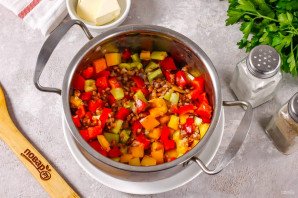 Гречка с болгарским перцем