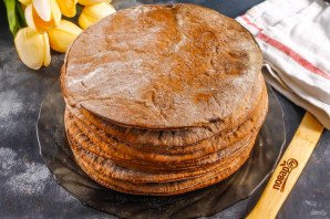 Шоколадный медовик