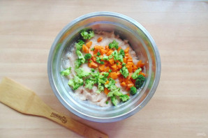 Куриное суфле с брокколи