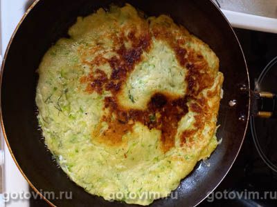 Пицца из кабачков на сковороде