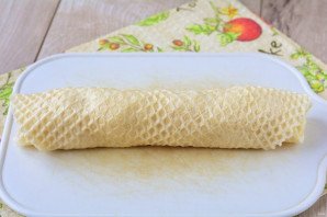 Вафельные рулетики