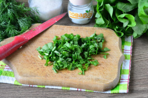 Огурцы с щавелем на зиму