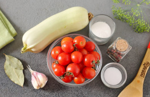 Ассорти из помидоров и кабачков на зиму