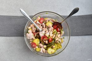 Салат без майонеза с курицей