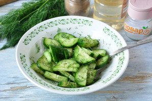 Шведский салат из огурцов