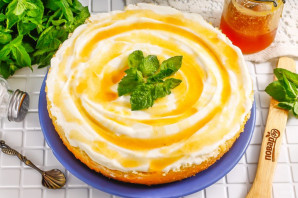 Бисквитный карамельный торт